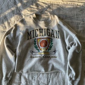 Abercrombie Cropped Soft Collection Sweatshirt